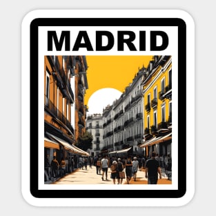 Madrid Street Life Sticker